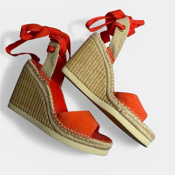 Vince Camuto Shoes - Vince Camuto Espadrille Wedge Sandals Lace Up Ankle Tie Size 8.5 Charity Listing